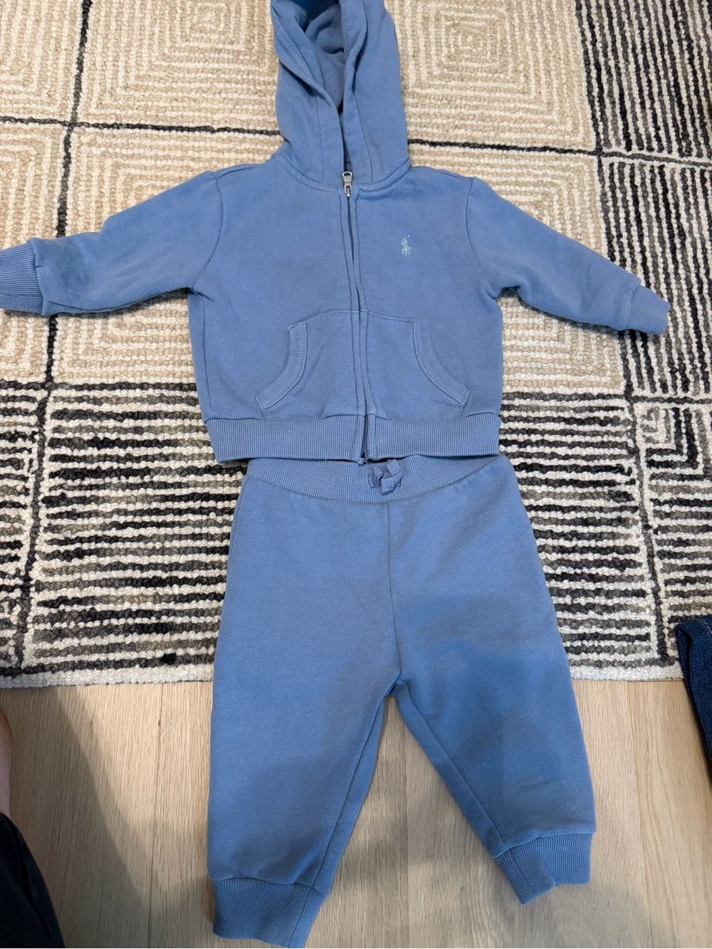 Baby Ralph Lauren Blue Hoodie & Joggers Set